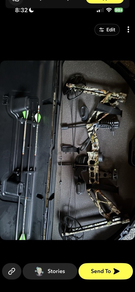 Sanlida Dragon X8 Right-Hand Camo Compound Bow 60lb 18-31in Draw w/ Case
