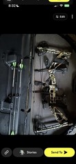 Sanlida Dragon X8 Right-Hand Camo Compound Bow 60lb 18-31in Draw w/ Case