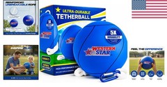 Soft-Touch Tetherball Game Set – 2 Ropes, Vibrant Colors for Family Fun