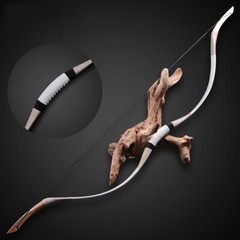 Traditional Bow Archery Mongolian Horsebow 30-70lbs Cowhide Recurve Bow Hunting