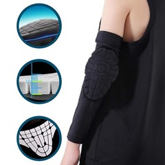 Kids Youth 5-15 Years Padded Arm Sleeve Compression Elbow Protective