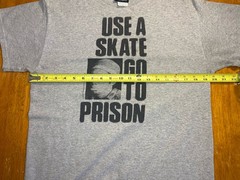 THRASHER t-shirt MARK GONZALEZ Use A Skate Go To Prison Jail Mens MEDIUM vtg