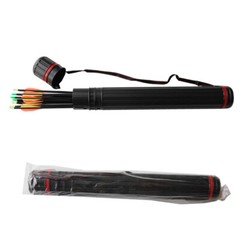 43.3in Adjustable Arrow Quiver w/ 2 Foam Hold Arrow Storage Bag For 12-24 Arrows