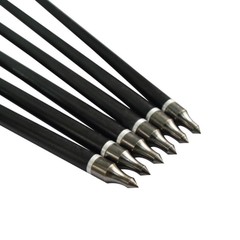 12Pcs 20in Crossbow Bolts Fiberglass Crossbow OD 8 mm Flat Nocks Archery Arrows