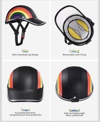 Bicycle Helmet for Adults Small 21″ Rainbow for Women and Men Adjustable NEW