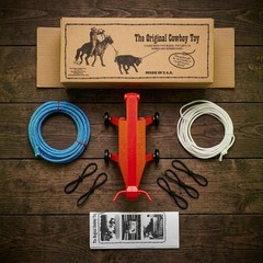 BONUS: RED ROLLY w/ Blue Blazer Fatboy Ropes, Heel Bands, Original Cowboy Toy