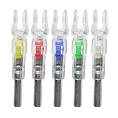 3PCS Archery LED Lighted Nocks Tail 6.2mm For Compound Bow Hunting Arrow Nocks