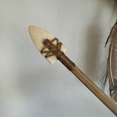 Deerskin Quiver Feathers Fringe and Arrows By Nora Long Navajo