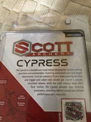 New Scott Archery Cypress Index Finger Bow Release 1008BS-BK