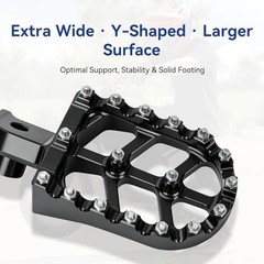 CNC Aluminum Foot Pegs Compatible with Tuttio Soleil01 Electric Dirt Bike