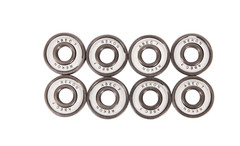 Rekon ABEC-7&9 Skateboard Bearings White Black Silver Outer