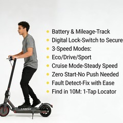 Ladped Folding LP40 Electric Scooter 350W 20KM Adult Folding E-Scooter 19mph