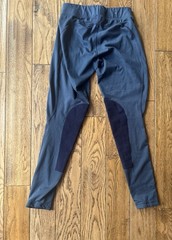 Kerrits Knee Patch Riding Breeches/Tights, Adult Small, Blue