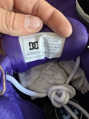 DC Shoes Clocker 2 FTP Skate Shoes Black/Purple, Men’s US 11.5 Medium