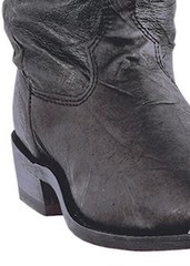 Dingo 12″ Slouch Men’s Western Boots Size 10 Distressed Black 15240 Vintage