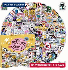 200 PCS Funny Holographic Stickers for Adults, Waterproof Vinyl Stickers for Kin