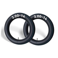 2-Pack 3.00-14 Motorcycle Inner Tube with Straight Valve – Also Fits 90/100