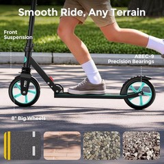 Lightweight Scooter for Kids, Teens & Adults, ABEC9 Bearings