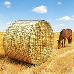 Round Bale Hay Net 4x4ft Large Round Bale Hay Nets for Horses Heavy Duty Slow…