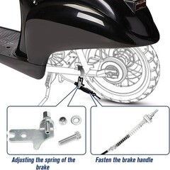 Upgraded Rear Wheel Assembly for Razor Pocket Mod Scooter^-~