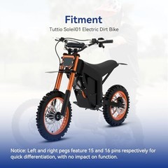 CNC Aluminum Foot Pegs Compatible with Tuttio Soleil01 Electric Dirt Bike