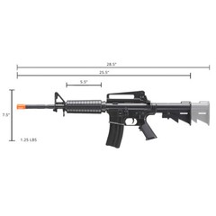 Well D94S AEG Full Auto Electric M4A1 Carbine Airsoft M4 Assault Rifle M16 Gun