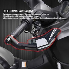 Dirt Bike Handguards,7/8 inch Universal Aluminum Alloy Motorcycle Silver
