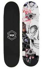 Skateboards for Beginners,31 * 8 inches Complete Skateboards for 9