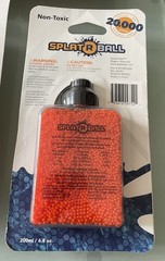 Lot of 5 New SplatRball 20,000 Rounds 7.5mm Orange Ammo Certified Splat-R-Ball