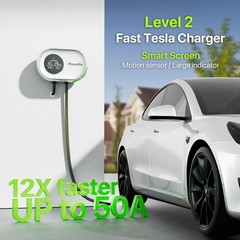 Tesla Charger Level 2 Hardwire 50A Smart Home Charger NACS 240V EV Chargers 5…