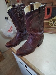 Dan Post Vintage Cowboy Boots Mens 7 1/2 Mens ,Spain, 3x Beaver