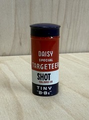 Vintage Daisy Targeteer BBs Metal Tin Container Shot 118 Caliber 1/2 Full