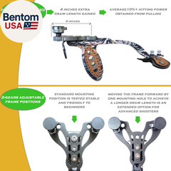 Heavy Duty Hunting Slingshot, Wrist Rocket Slingshot with Arm Support, Professio