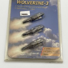Rocket Aeroheads Wolverine-3 Broadhead 57 Grain 1 1/4″ Cutting Diameter