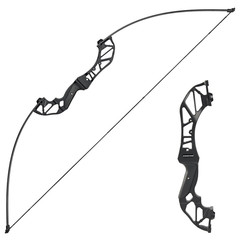 Toparchery Archery Takedown Recurve Bow Hunting Long Bow Set Alloy Riser –