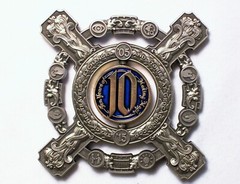 GCC 10 Years Anniversary – Antique Silver Finish – New Unactivated Geocoin