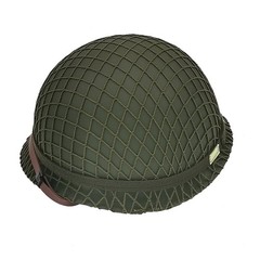 WWII US Army M1 Helmet, WW2 Gear, Helmet Metal Steel Shell Medium, green