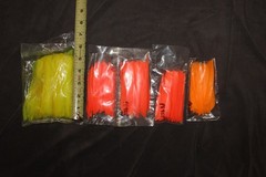 Archery Lot about 200 Fletchings , Broadheads, Mossy Oak Pants and Fletching Jig