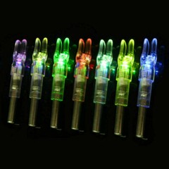 12/6Pcs Archery LED Lighted Nock Tail 6.2mm For Compound Bow Hunting Arrow Nocks