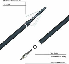 12Pcs 20″ Carbon Halfmoon Crossbow Arrow Bolts For Hunting and Outdoor Practice