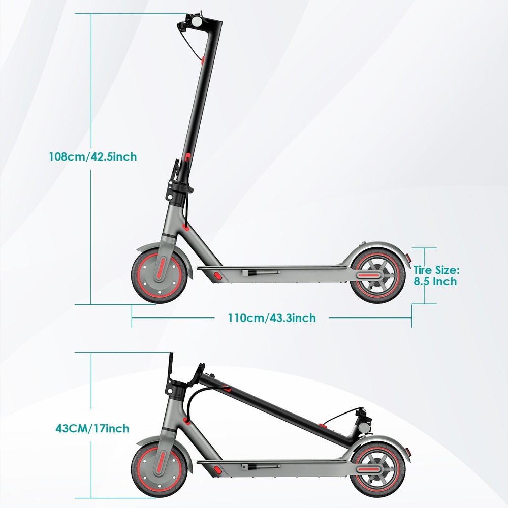 Electric Scooter 350w 10.5Ah 8.5 Inch Honeycomb Tire Popular EScooter for Adult