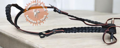 Western Leather Tack Set For Horse | Black Ring Tack Set With Barided
