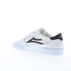 Lakai Cambridge Mens White Leather Lace Up Skate Inspired Sneakers Shoes