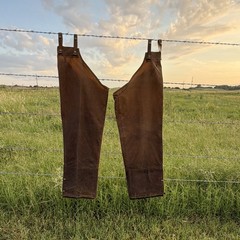 Filson Tin Cloth Chaps Waxed Cotton Long Hunting Trail Pants Made in USA