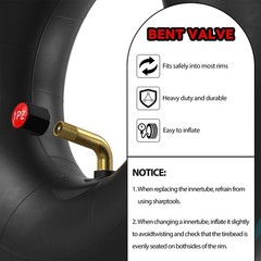 1PZ 2-Pack Heavy Duty 3.00-4 Inner Tube with TR87 Bent Valve Stem for ATV Whe…