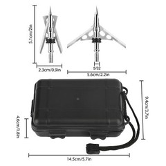 24/48x Archery Hunting Broadheads 100 Grain 2″ Dia Expandable Arrowheads 2 Blade