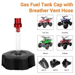 Black 40mm Black Gas Tank Cap for Tao tao Coolster 125cc 110cc ATV Quad 40mm