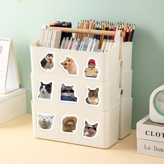 Roll of 500 Cat Face Stickers – Adhesive Decorative Seals for Envelopes & Crafts