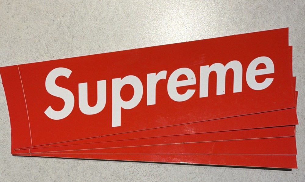 Lot Of 5 Supreme Red Box Logo Stickers