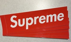 Lot Of 5 Supreme Red Box Logo Stickers